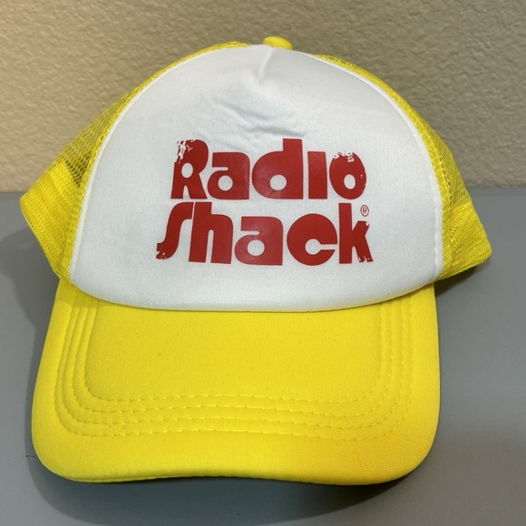 The Unbranded Brand Other - Radio Shack Trucker Hat Yellow Snapback Ball Cap Unisex Nostalgia Store Fun Gift